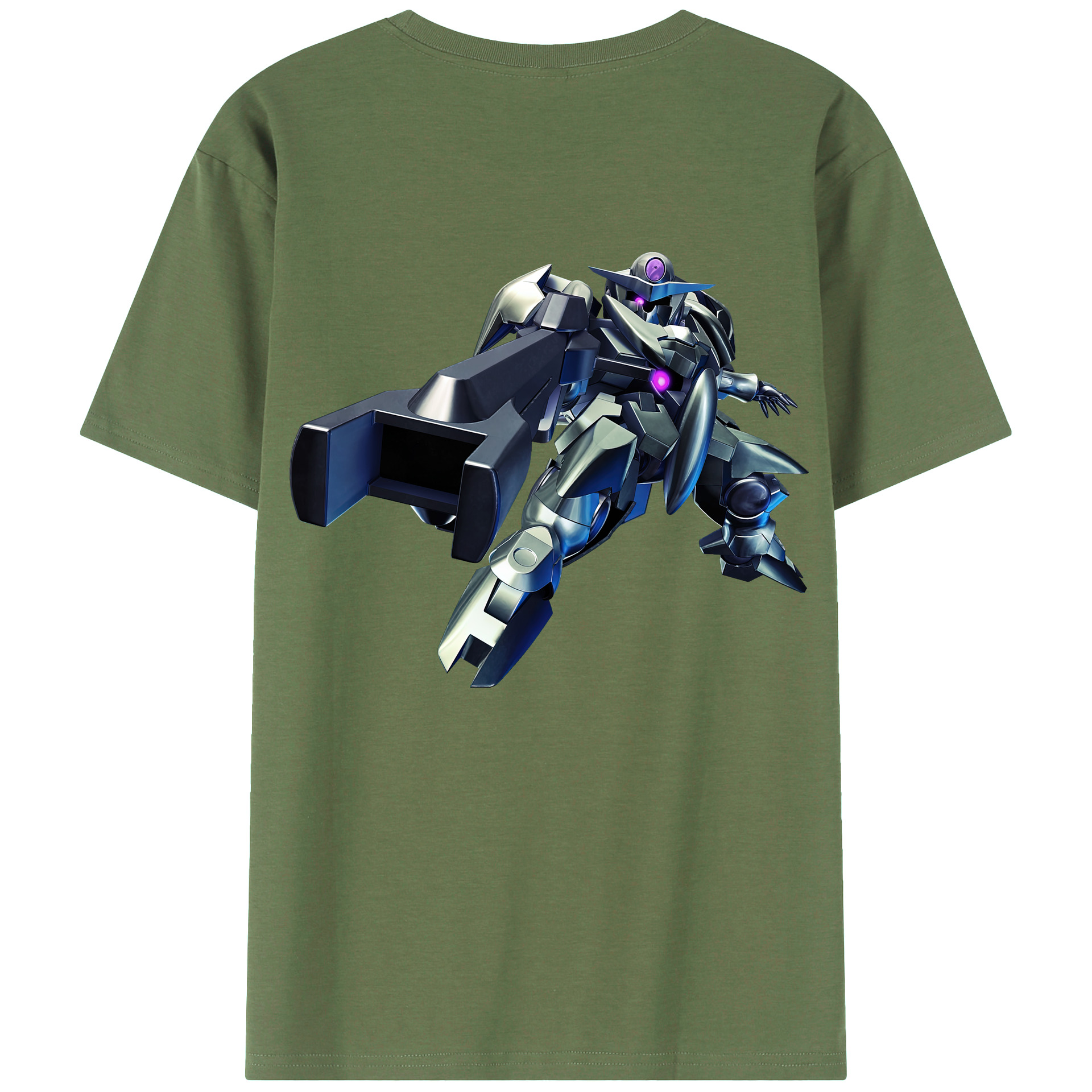 （画像用） 機動戦士ガンダム Mobile Suit Gundam 綿100％ メンズ半袖Tシャツ（バックプリント） 通気性